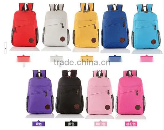 2015 Fashion Colorful Canvas Backpack photo-4