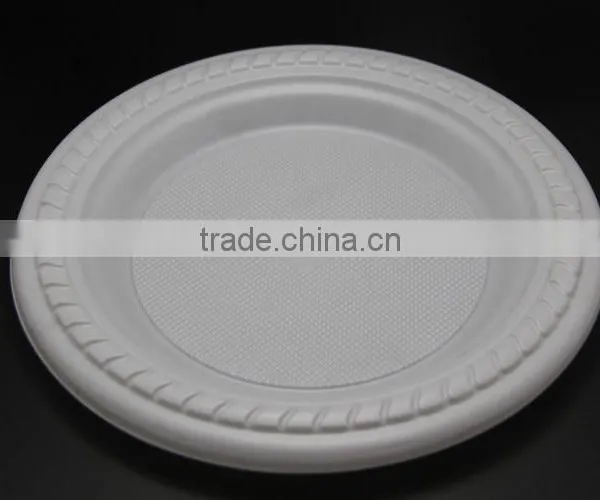 Cheap Plastic PS 7 Inch Round Plate Take Away