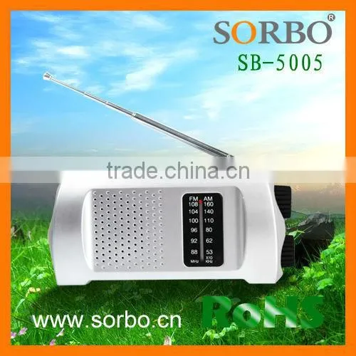 Home Portable am fm Radio, am fm Portable Radio Dynamo Hand Cranking photo-2