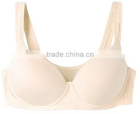 Hot Sell Ladies Popular Underwear Solid Microfiber Soft Comfortable Supported Sport Bra photo-3
