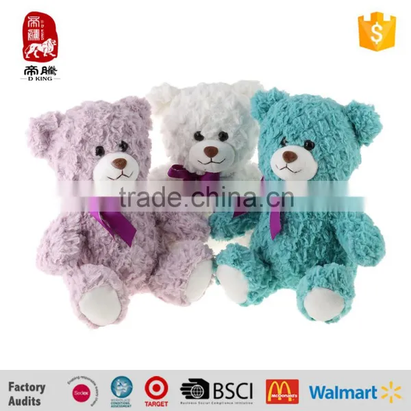 Custom Stuffed Animals White Blue Big Plush Toys Teddy Bears photo-2