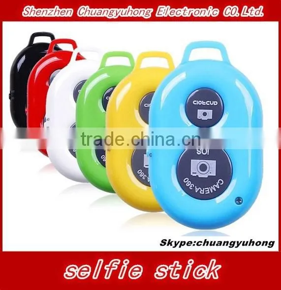 Bluetooth Remote Control Shutter Extendable Handheld Monopod Self Timer Selfie for Smart phones for IOS promotiom