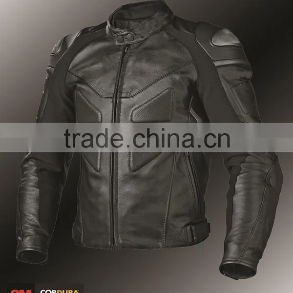 Leather Motorcycle Jacket / Fashion Jacket/ Motorbike Leather Jacket photo-6