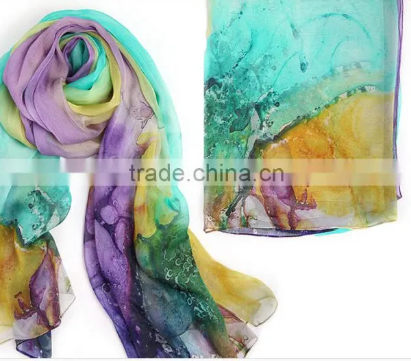 100% Silk Scarves Shawls Hot Sale