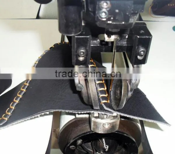 Double Needle Leather Moccasin Machine With 12 Patterns photo-2