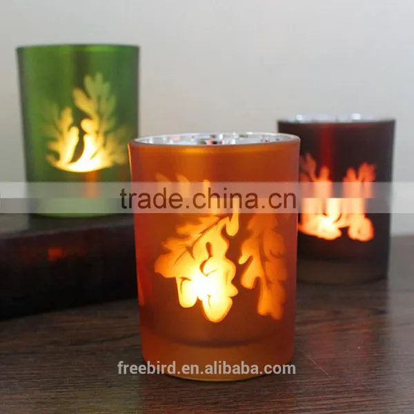 Colorful Shaped Glass Candle Jars and Decorative Candle Holder photo-3