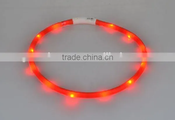 Cheapest Custom Logo Pet USB Rechargeable Silicone LED Flashing Dog Collar photo-3