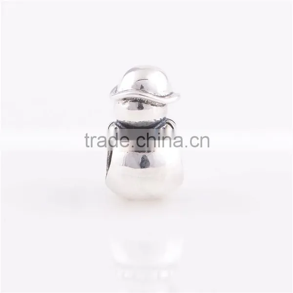Wholesale Christmas Beads Snowman 925 Sterling Silver Charms In Bulk photo-4