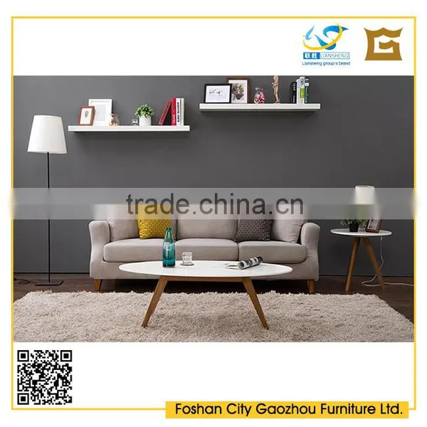 Modern Wooden Fabric Modular Sofa Living Room Furniture 1+2+3 in Nordic Style With Removable Cover photo-4
