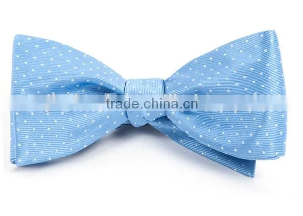 2016 Latest Hot Sale Orange White Polka Dot Linen Man Bow Tie for Boys photo-4