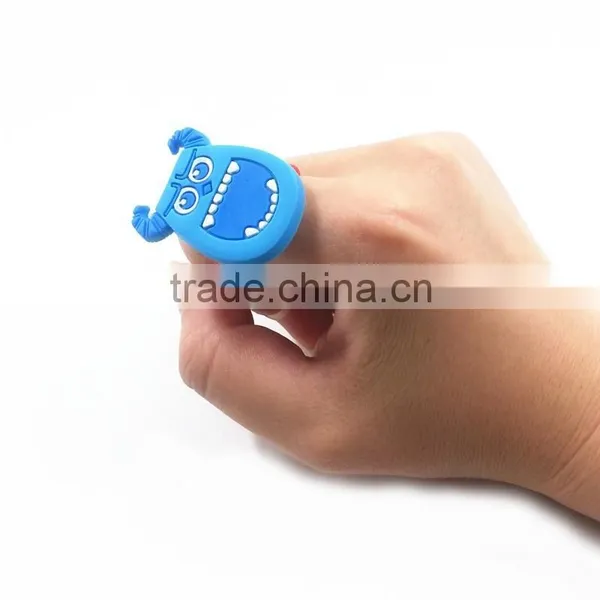 Promotional Soft Pvc Finger Rings/cute Rubber Rings/funny Cartoon Finger Rings photo-2