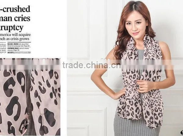 Leapord Scarf/2015 Chiffon Cheap Scarf/latest Fashion Scarf photo-5