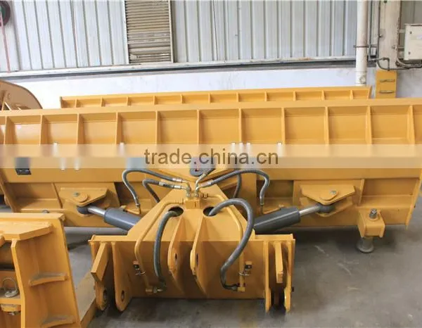 OEM Service Auxiliary Equipment Wheel Loader Snow Plow 1100*3500mm For LG968 Loader photo-4