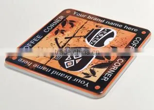 Wholesale Sublimation Heat Printing Square Polymer Coaster/customized Coaster photo-2
