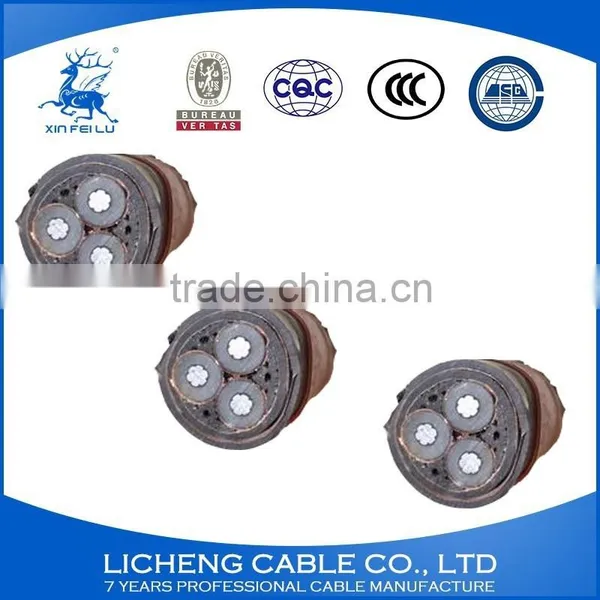 3*50mm2- 0.6/1kv Aluminum Conductor 3 Core XLPE Insulated PVC Sheathed Steel-tape Armoured Power Cable-YJLV22 photo-4
