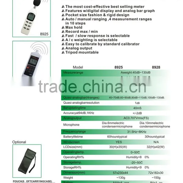Digital Sound Noise Level Db Calibrator Analysis Instrument 40 to 130 Db Sound Noise Level Meter photo-6