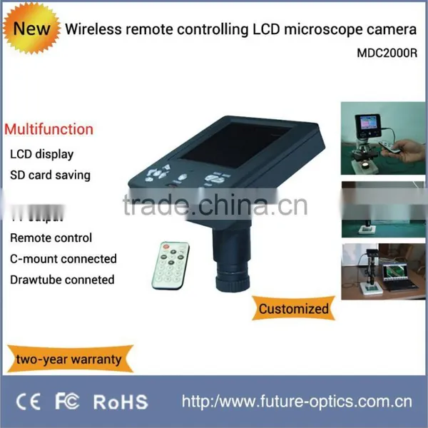 Digital LCD Microscope Monitor Camera Equipped With Wireless Remote Control MDC2000R
