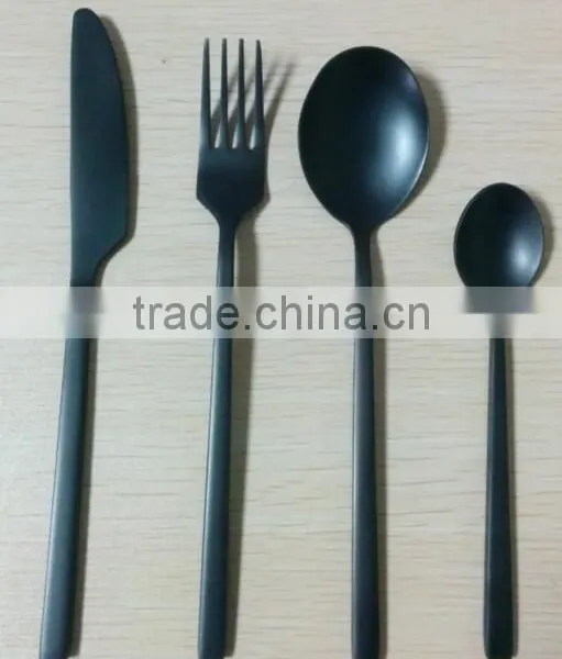 Matte Copper PVD Coating Cutley Set FDA LFGB Standard North America Market photo-3