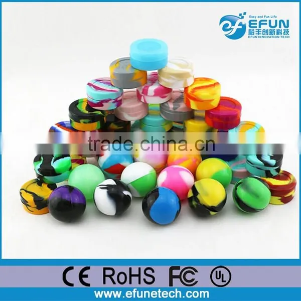 Food Grade Non-stick Silicone Jars Dab Wax Vaporizer Oil Containers photo-6