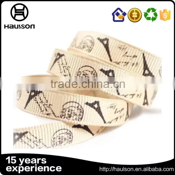 Design Your Own Favorated Printed Country Style French Ribbon photo-3
