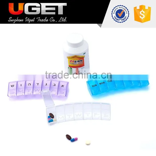 Factory Price Easy Open Plastic Portable Travelling Pill Box 7 Days photo-2