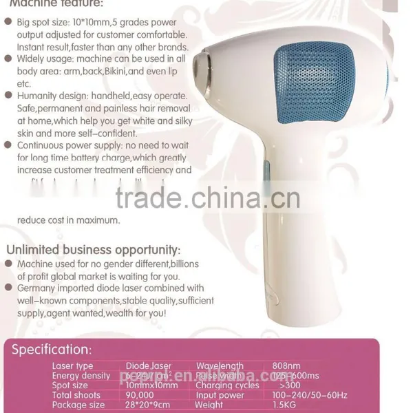 Hair Removal Machine Home Use POP-SP01 808nm Diode Laser Small Hair Removal Machine 808 nm Laser Diode photo-5