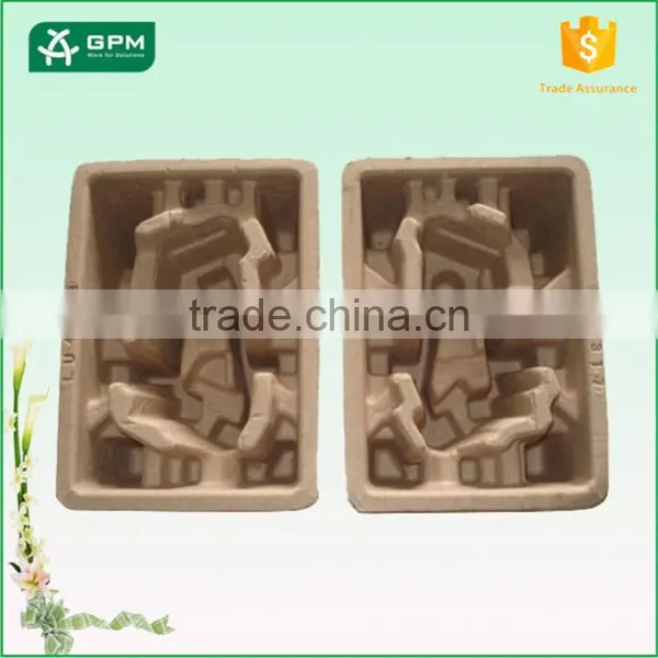 Molded Recyclable Pulp Cardboard Cosmetic Gift Set Packaging Box for Inner Packing Custom Pulp Tray for Sale photo-3