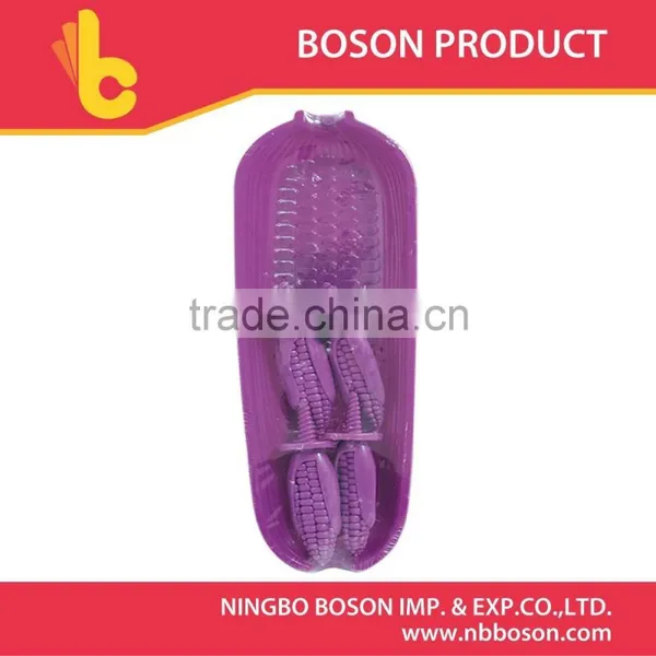 plastic cooking fork of corn