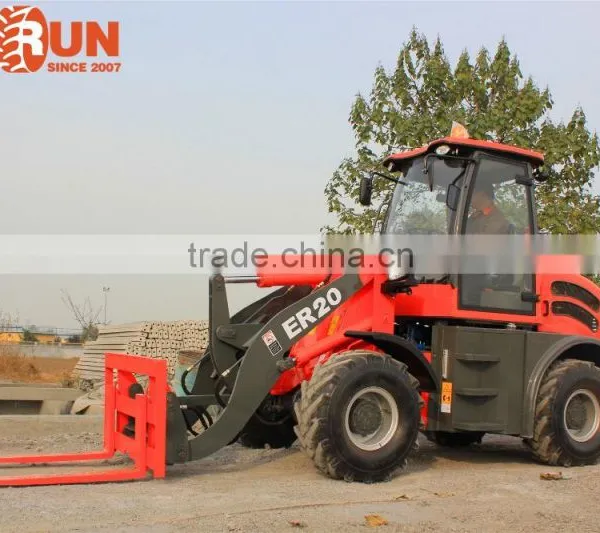 Everun Machinery ER20 Front End Compact Wheel Loader With Adjustable Steering Wheel photo-2