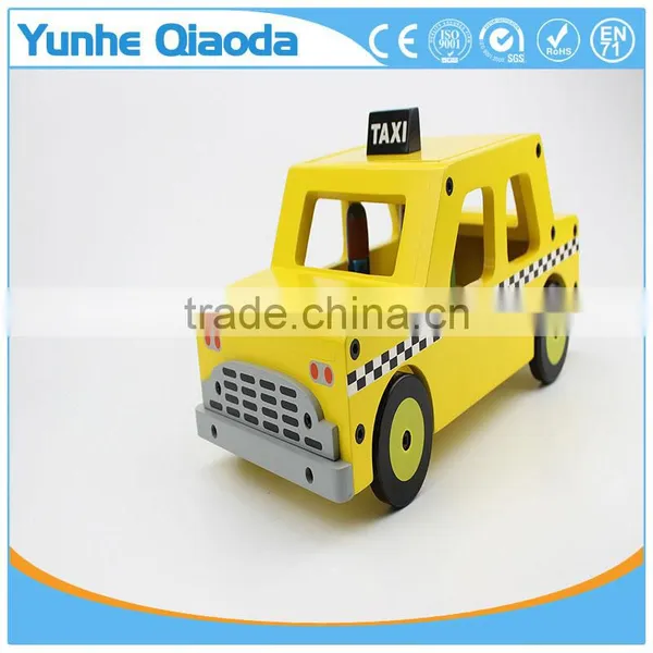 Wooden Wheels Natural Beech Wood Taxi Cab by Imagination Generation photo-2