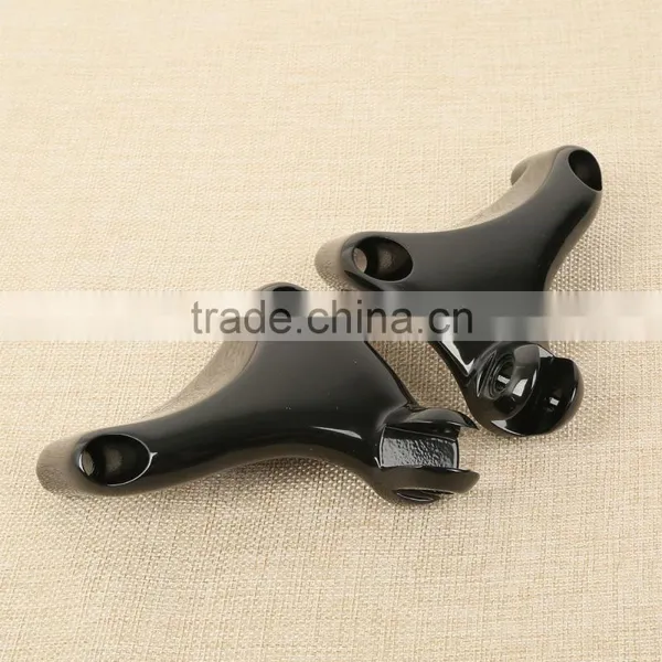 Black Passenger Peg FootPeg Mount For XL 883 1200 Sportster 04-13 10 11 photo-4