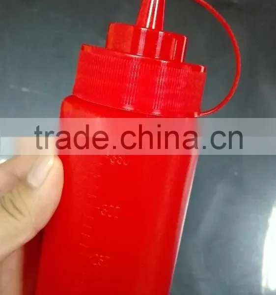 350ml Red Plastic Squeeze Tomato Sauce Bottle photo-3