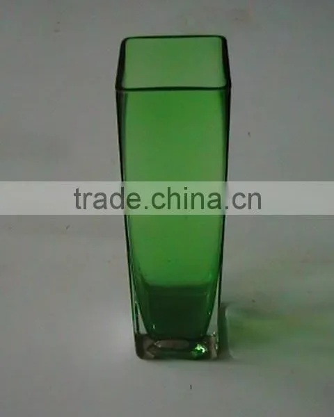 Hand Blown Square Glass Vases photo-3