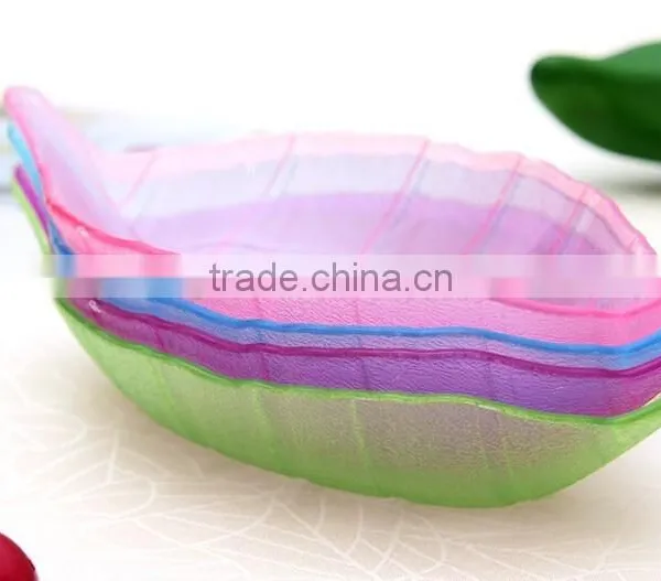 Leaf Shaped Fruit Tray, Sundries Plastic Storage Trays photo-4
