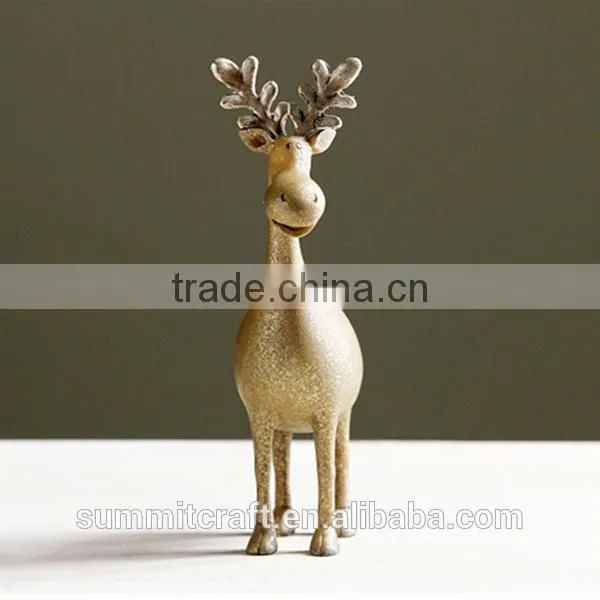 Resin Gold Deer Figurines Novelty Product Best Toys for 2016 Christmas Gift photo-3
