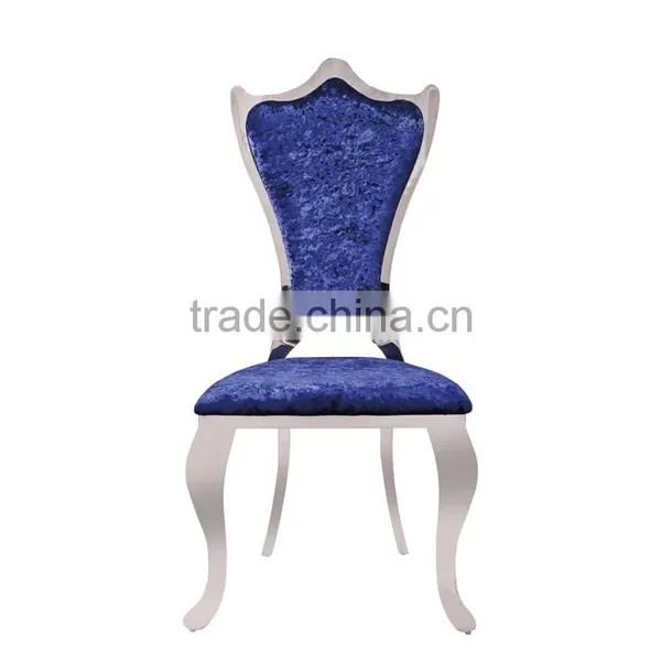 Painting Fabric Mirror Silver Legs Dining Chair Banquet Chair photo-3