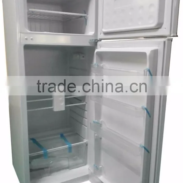 210L Solar Powered Household Double-door DC Compressor Upright Fridge photo-3