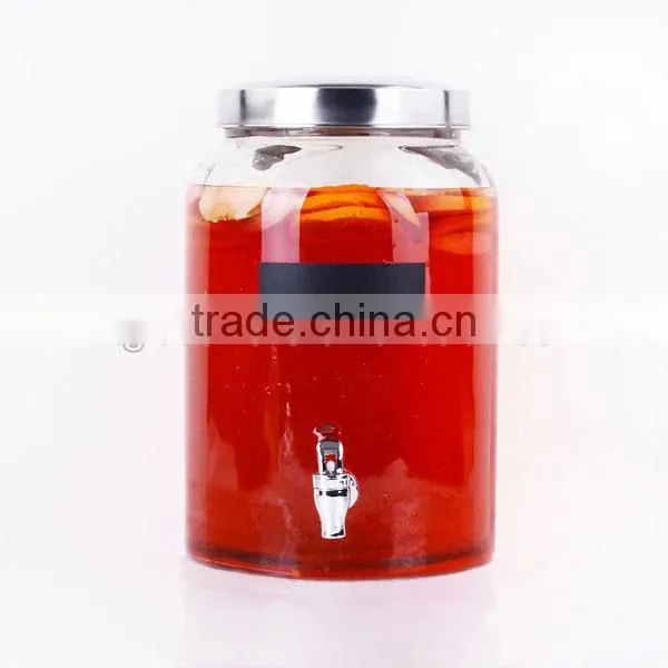 Lemon Shaped Huge Mason Jar Juice Jar With a Tap photo-2