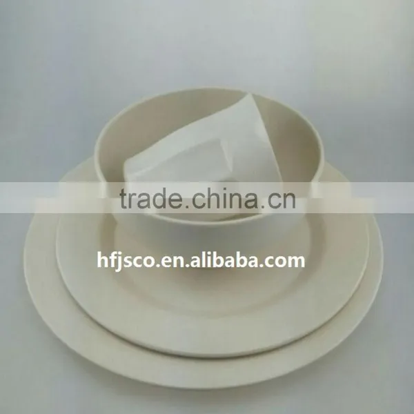 Compostable FDA Certificated New Products 2016 Bamboo Fiber Dinnerware Sets photo-4