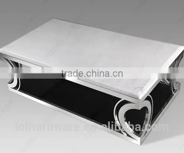 Stainless Steel Morden Marble Top Offee Table photo-2