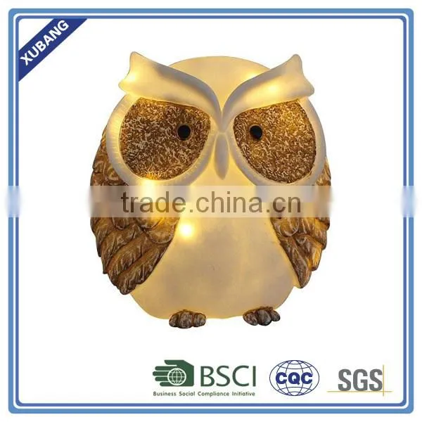 Cute Owl Animal Statues Garden Lights Decoration photo-2