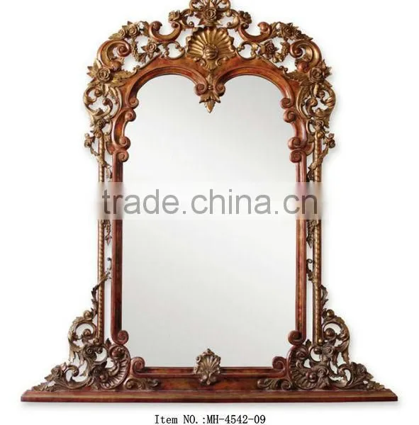 French Provincial Console Table With Framed Mirror in Large Size photo-4