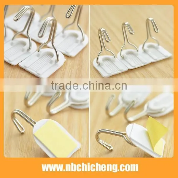 Self Adhesive Plastic Hooks/Plastic Wall Hook/Bathroom Hooks photo-2