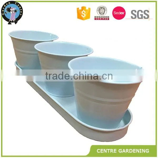 Cheap Mini Garden Decorate Color Painting Metal Flower Pot photo-2