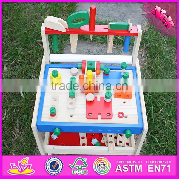 2016 New Design Baby Wooden Tool Toy Set, Wholesale Kids Wooden Tool Toy Set, Educational Children Wooden Tool Toy Set W03D069 photo-5