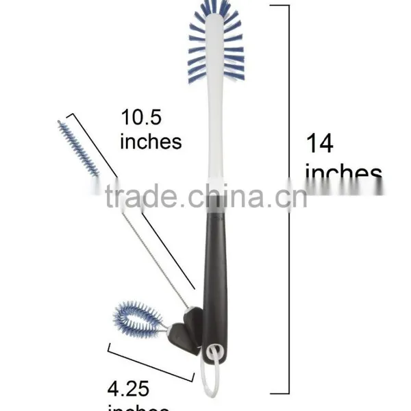 2016 Wholesale Kitchen Cleaning Brush Water Bottle Cleaning Brush Set photo-2