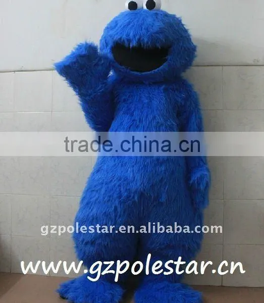 Long Fur Cookie Monster Costume Mascot NO.1763 photo-2