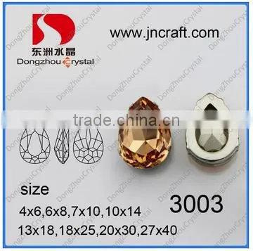 dongzhou metal claw sew buttons,sew on strass for wedding dress