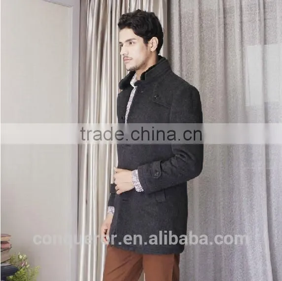 Fashion Wool Autumn Men Overcoat BCL017 photo-2