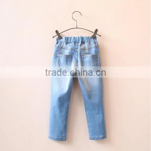 Kid Fashion Jeans Denim Jeans for Child Girl Children Lovely Jeans photo-3